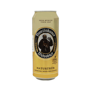 德国教士啤酒小麦白啤酒500ml*5罐装学生休闲户外聚会烧烤夜宵