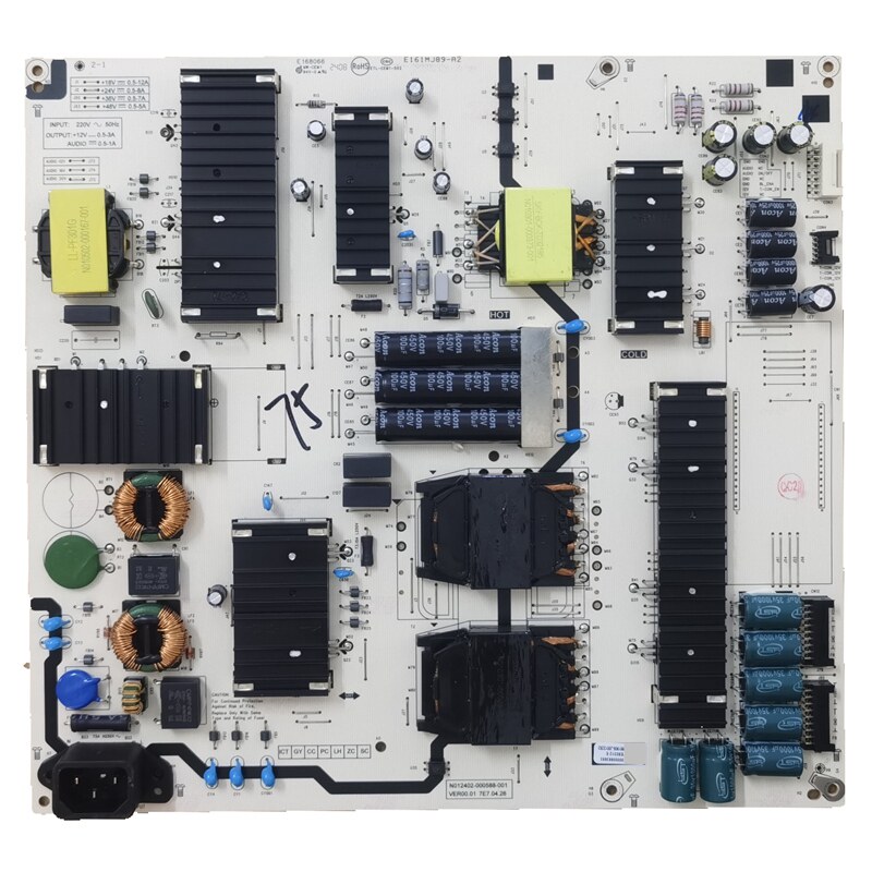 原装创维75G22 75A5D PrO电源板N012402-000588-001 E161MJ89-A2