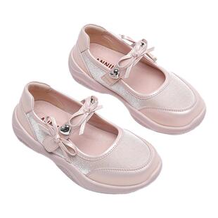 安奈儿女童鞋子运动鞋2026新款春秋透气轻便软底儿童玛丽珍公主鞋