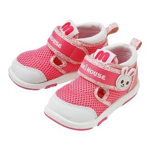 日潮MIKIHOUSE小熊小兔网面时尚凉鞋二段三段12-9303-389