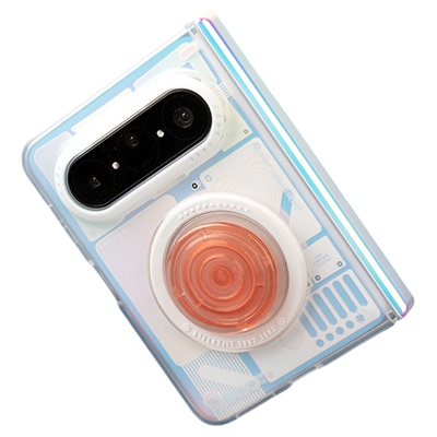 CARECASE白色电路板磁吸手机壳