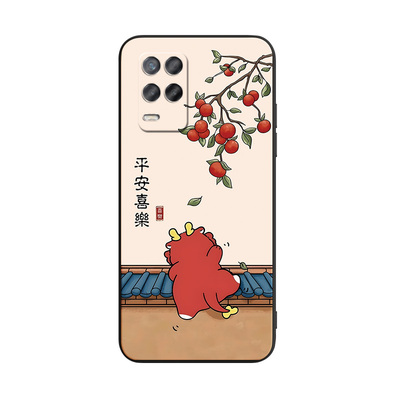 适用于realmeq3高颜值复古手机壳