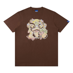 【春季惊喜】HEA联名醒狮印花休闲百搭短袖工装风T恤任选三件福袋