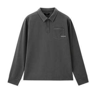 佐丹奴Polo男装纯棉明线刺绣口袋卫衣布针织长袖POLO 13014602