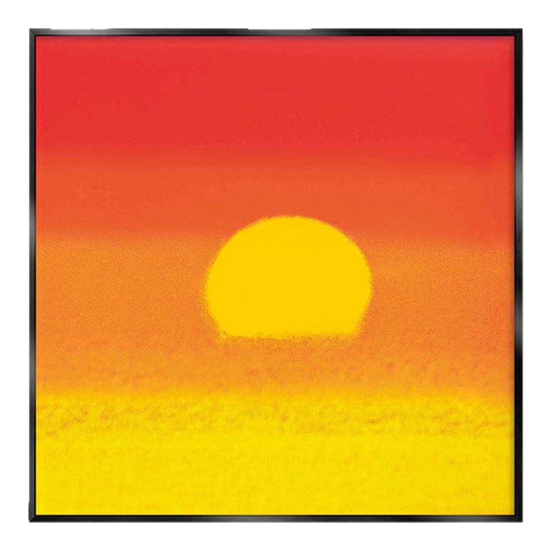 日出日落装饰画抽象简约挂画客厅卧室北欧壁画治愈系小众桌面摆画