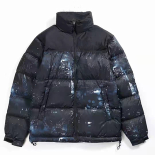 现货 Toos. 20FW GW PUFFY中国大都会万里长城满印羽绒服外套夹克