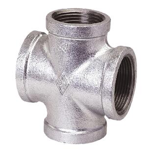 迈克镀锌四通国标镀锌四通接头内丝玛钢异径变径四通消防管道配件