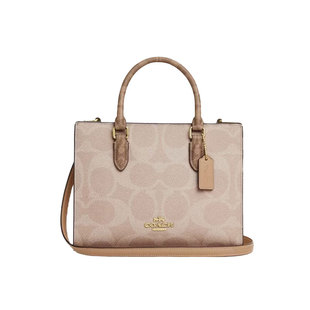 【自营】香港直邮COACH/蔻驰 女士PVC配皮单肩斜挎手提包 CY676