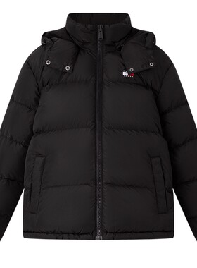Tommy女装刺绣连帽面包羽绒服