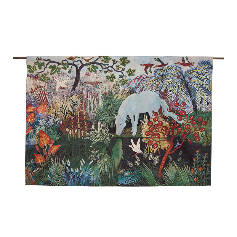 栖林逐光挂画中古风客厅装饰画