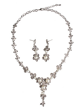 欧美流行套装耳环配饰礼服珍珠