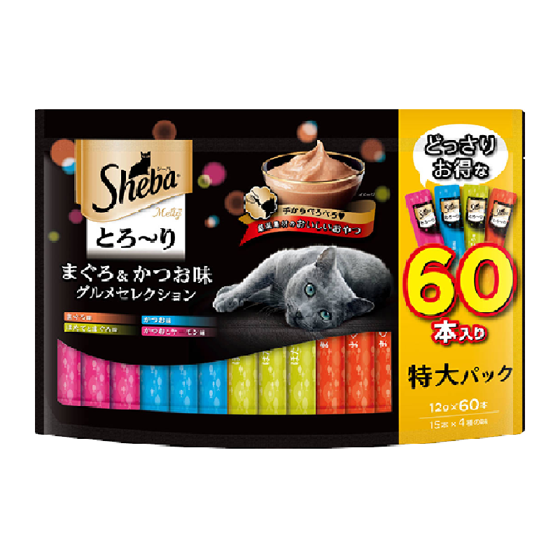 SHEBA/希宝进口猫条补水营养成猫湿粮舔食型软包搭配主食无诱食剂