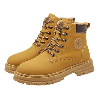 北方冬季外卖骑手送餐马丁靴男