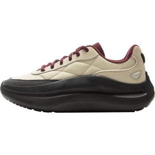 李宁云浪 lace丨休闲鞋女鞋舒适一脚蹬厚底增高潮流健步鞋运动鞋