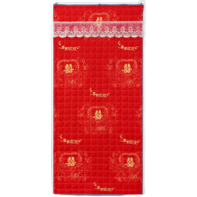 防寒保暖免打孔家用隔音棉门帘