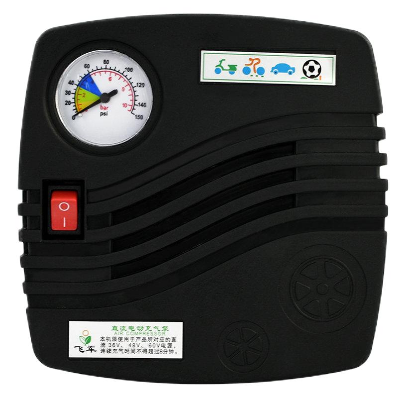 电动车自动充气泵48v60v72v通用