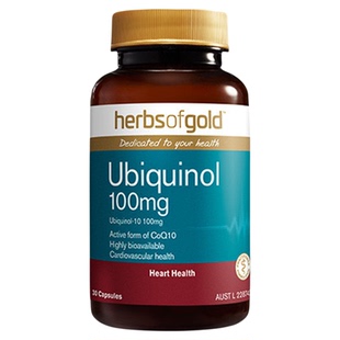 herbsofgold和丽康澳洲活性辅酶q10泛醇还原型备孕成人男女高吸收