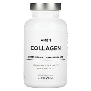 Codeage,Amen胶原蛋白维生素 C透明质酸胶囊补充维生素C