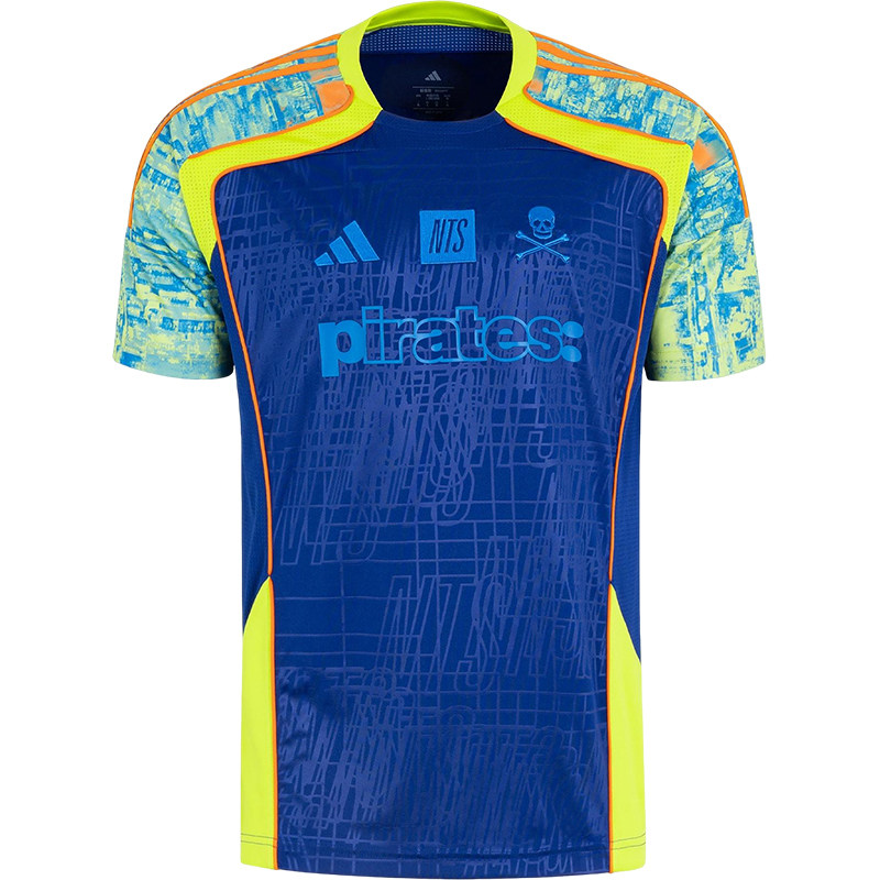 Adidas/阿迪达斯正品2025夏季款男士经典时尚拼接足球T恤JL8073