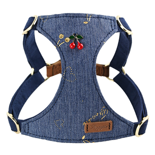 狗狗牵引绳背心式遛狗绳狗绳子调节小型犬胸背带泰迪可爱宠物用品