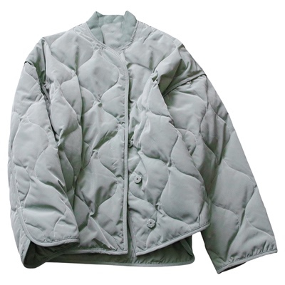 宽松版型绗缝立领休闲长袖羽绒服