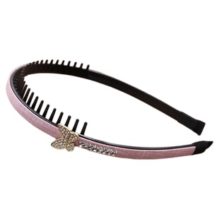 儿童发箍蝴蝶头饰女孩发卡压碎发不勒头发女童带齿防滑头箍发饰