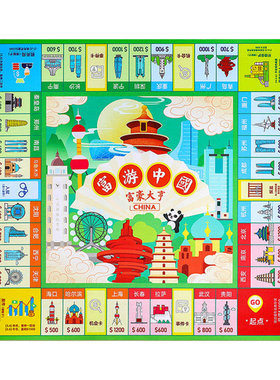【加厚硅胶棋盘】富翁桌游豪华版