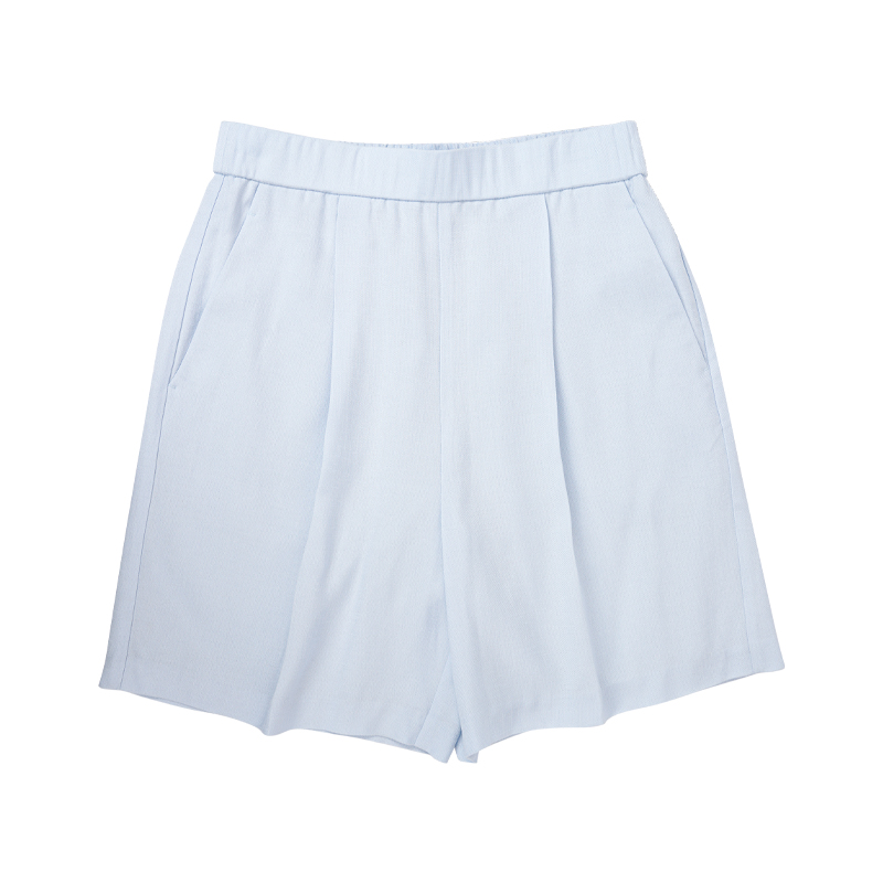 HONRN/红人薄款宽松显瘦直筒休闲西装短裤女外穿夏季HI22OK226