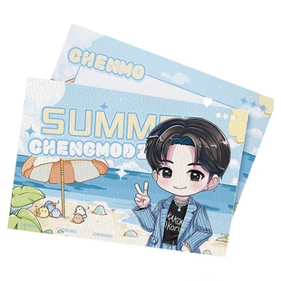 沉墨明信片定制定制明信片56张送加厚牛皮纸包装袋来图打印diy卡片可邮寄创意照片明信片珠光纸明信片印刷