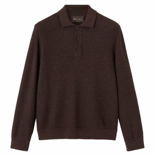 LORO PIANA 诺悠翩雅男士lp Polo羊绒毛衣 26早春新款 意大利代购