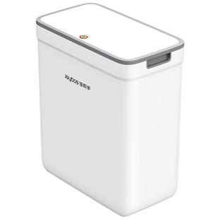 佳帮手夹缝壁挂式带盖垃圾桶家用2025新款厨房厕所卫生间专用桶