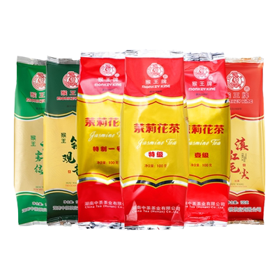 猴王2025新茶特级茉莉花茶浓香型绿茶红茶乌龙茶散茶冷泡茶便携袋