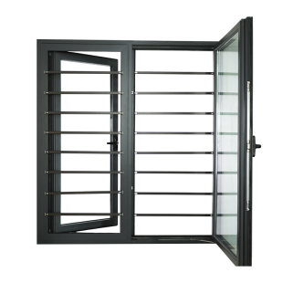 儿童护栏家用自装免打孔内外开隐形防盗窗户阳台防护安全防护栏