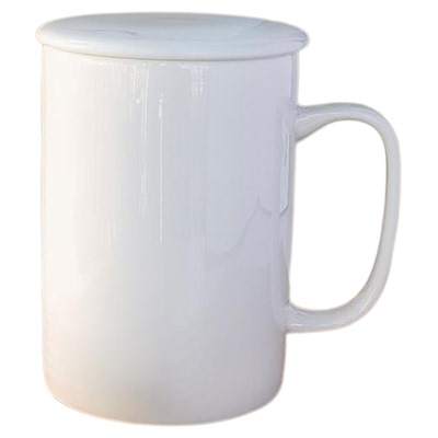 隆达骨瓷纯白无彩男女通用马克杯