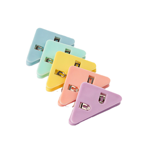 三角夹边角夹透明文件夹试卷书夹小夹子a4纸收纳夹票据夹卷子资料夹学生专用谱夹固定夹子办公收纳整理神器