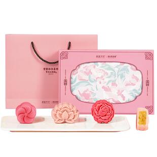 故宫文化|祥禾饽饽铺繁花似锦中式喜饼结婚订婚摆台糕点伴手礼盒