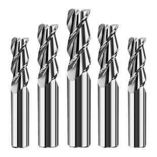 65度铝用铣刀钨钢CNC数控刀具铝合金专用超硬加长高光3刃立铣刀