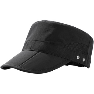 平顶帽子男春秋防晒遮阳秋冬男士速干短檐可折叠户外太阳帽鸭舌帽