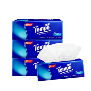 Tempo得宝抽纸家用4包装整箱实惠装德宝官方旗舰店官网餐纸巾tjb