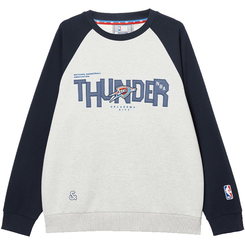 杰克琼斯奥特莱斯NBA联名2025年春秋季新款男装卫衣宽松圆领上衣