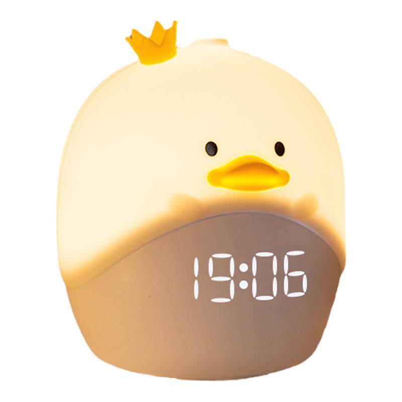 婴儿喂奶护眼带时间闹钟小夜灯