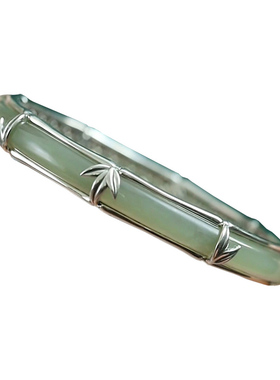 925银节节高升复古竹节手镯女高级感宫廷风汉服配饰古风开口手环