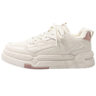 回力官方旗舰店加绒女鞋2025新款冬季厚底板鞋小白鞋保暖棉鞋子女