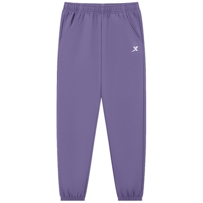 特步童装女童梭织运动裤儿童三防加绒裤子2025秋冬新款大童冬装裤