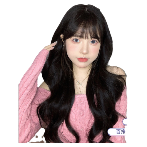 一口喵假发女长发微卷日常lolita新款网红自然逼真jk全头套式假发