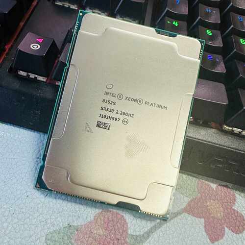 议价-铂金8352S 正式版CPU 成色好 功能齐全 一年质保！有-可维修