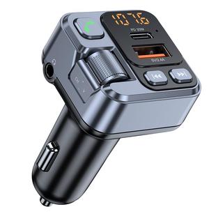 车载蓝牙播放器mp3快充无损aux导航盘多功能点烟转换插头usb通用f