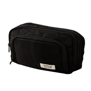 三年二班 巨耐脏大容量笔袋男童黑色简约日系文具盒男孩款文具袋铅笔盒ins笔袋女孩初中小学生用高颜值高中男