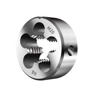 圆板牙手动螺纹扳手合金钢板牙细牙套丝丝锥套装M4M6M8M10M12M16