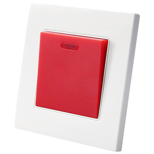 45A大功率空调面板86型双刀双断安电源双极带指示灯开关电流插座